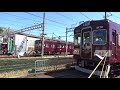 【のせでんレールウェイフェスティバル2018】能勢電鉄3100系3170f 展示車両 ･5100系5148f 予備車 ･7200系7200f hm付き