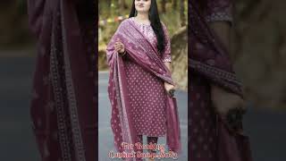 Cotton premium quality beautiful straight kurta pant and dupatta set