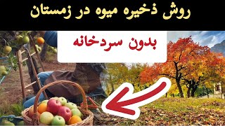 با این روش میوه جات را زمستان نگهداری کنید. و نیاز به سرخانه ندارید.