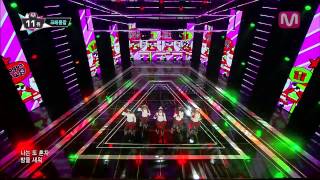 크레용팝_꾸리스마스 (Lonely Christmas by Crayon Pop@Mcountdown 2013.12.12)