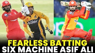 Fearless Batting By Six Machine Asif Ali | HBL PSL | MB2A