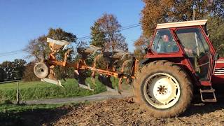 DERNIER LABOURE 2018 . 70-90 FIATAGRI + HUARD