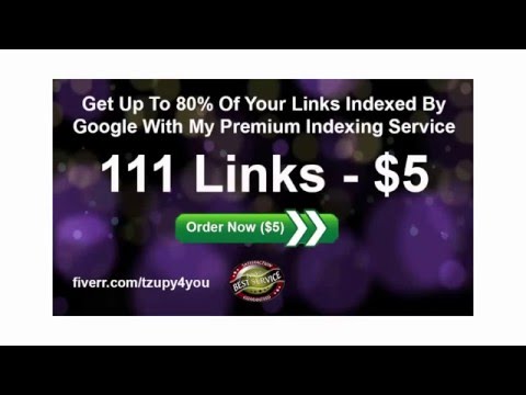 I will get up to 80% of your backlinks indexed by Google I will get up to 80% of your backlinks indexed by Google