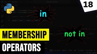 Membership Operator in Python Programming Language