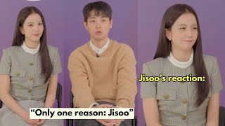 The video is just 20% newtopia interview + 80% Jeongmin complimenting Jisoo🔥 He’s down bad😹