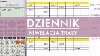 Geodezja - dziennik niwelacja trasy