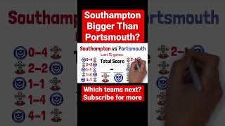 Southampton vs Portsmouth Last 10 Games #southampton #soton #portsmouthfc #premierleague #football