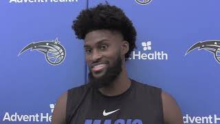 Jonathan Isaac on practicing with the Lakeland Magic