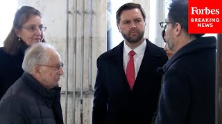 HAPPENING NOW: VP JD Vance Visits Dachau Concentration Camp Memorial Site In Germany