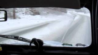 2CV Drive To Work In The Snow