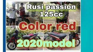 rusi passion 125cc 2020model color red😊👍