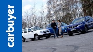 Best 4x4s and SUVs - Nissan Qashqai vs Dacia Duster vs Mazda CX-5 - Carbuyer