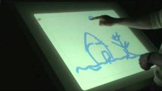 MT4j - Open Source Java Multitouch Framework - Example "Draw"