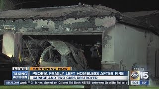 Peoria family left homeless after fire