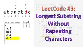 LeetCode 3: Longest Substring Without Repeating Characters