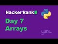 HackerRank | 30 Days of Code | Day 7: Arrays | Solution in Python