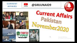 Current Affairs | Current Affairs Pakistan | Current Affairs November 2020 | Current Affairs 2020