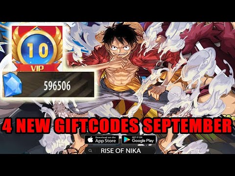 Rise Of Nika & 4 New Giftcodes September – One Piece Free V10 & SS & Diamonds Android iOS