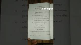 llb first semester paper 2022