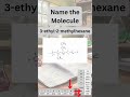 Drawing Alkanes and Alkenes Revision - 3-ethyl-2-methylhexane