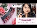 @SmashboxCosmetics Always On Liquid Lipstick Swatches and Review | 12 Shades Full & Mini | Ritzstar