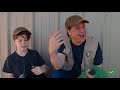 a giant dinosaur surprise egg hunt at t rex ranch with park ranger lb dinosaur videos for kids