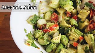 Avocado salad | Vegan salad | Cucumber tomato avocado salad | Salad with avocado | Summer Salad