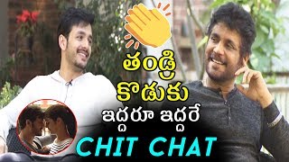 Akkineni Nagarjuna and Akhil Chit Chat About Mr Majnu Movie | Latest Telugu Interviews | Bullet Raj