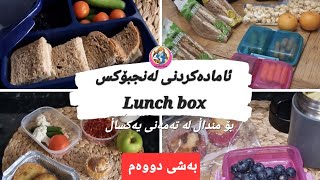 ئامادەکردنی لەنجبۆکس   Lunch box  بۆ منداڵ لە تەمەنی یەکساڵەوە تا گەورەکان. بەشی دووەم