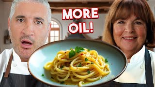 Ina Garten's Spaghetti Aglio e Olio Leaves Italian Chef Speechless!