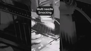 Multi needle smocking #smockingembroidery  #multi #needle #smocking #embriodary #gathering #machine