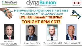 DynaBunion 4D Lapidus  Panel Discussion - FootInnovate July 2021