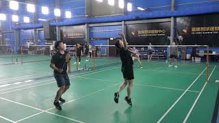 20231005飛羽羽球XD Tina+呂威VS Shasha+Tien 1