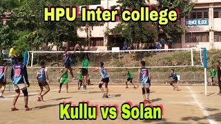 Solan vs kullu HPU inter college deciding set