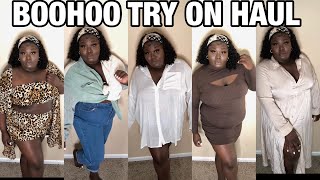 HUGE PLUS SIZE BOOHOO TRY ON HAUL | iamchelsiejanea