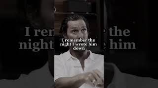 The power of write down your goals - Matthew McConaughey
