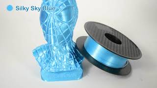 Geeetech 3D printing filament Silk PLA test with 3D models