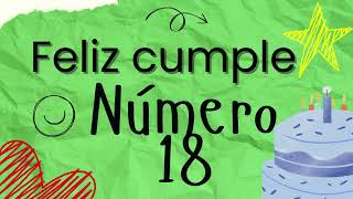 Felicitaciones de Cumpleaños 18 años hoy "3 de junio"✨🧁FELIZ CUMPLEAÑOS NÚMERO 18 🎂 FELICIDADES 🧁