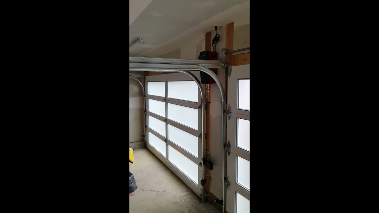 Garage Door Installation Low Headroom Youtube
