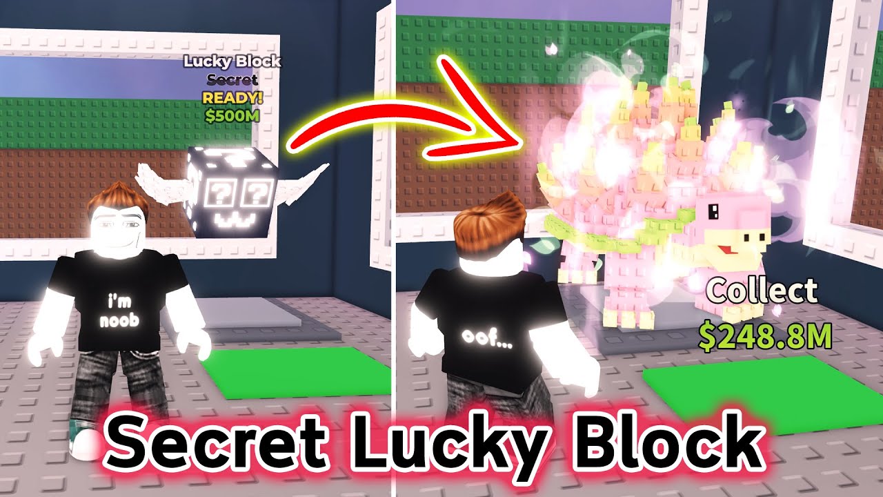 Secret Lucky Block ส ม Secret Brainrot ต วใหม Roblox Steal A Brainrot