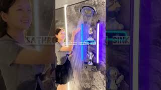 Smart interior bathroom shower sink #youtubeshorts