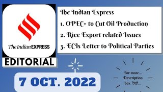 7th October 2022 | Gargi Classes The Indian Express Editorials & Idea Analysis | By R.K. Lata