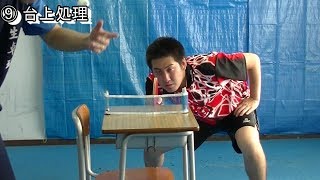 教室の机で真剣に練習した結果　[Desk Ping pong]