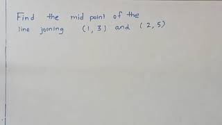 How to find mid point of line joining two given points- coordinate geometry - SSLC Mathematics