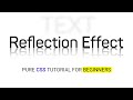 CSS Text Reflection Effect | CSS Text Effects