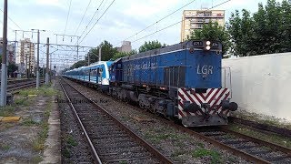 Traslado de locomotora G22 A711 + CSR M09 del Mitre  + G22 A713 + dos materfer (13/01/18).