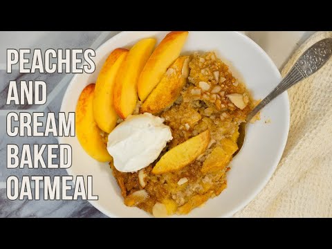 Peach-cream-oatmeal pie recipe