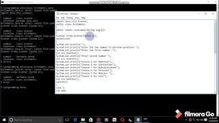 Switch case in java programming Arithmetic operation