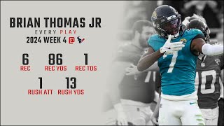 Brian Thomas Jr Week 4 Replay: Every Target, Catch, and Run @ Houston Texans