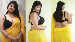 Bunny Creation Feat. Gayetri | Yellow Chiffon Saree Video | Sareelover | 2025